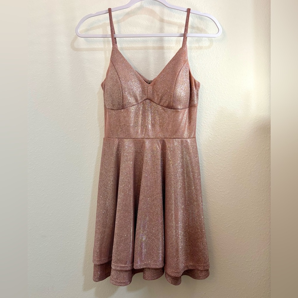 Honey and Rosie Glittering Pink Dress
